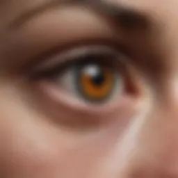 Close-up of a penetrating eye injury
