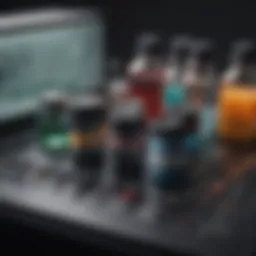 Detailed view of an Innova test kit showcasing components