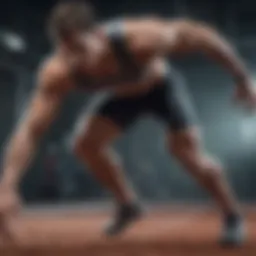 A diagram illustrating biomechanics in sports