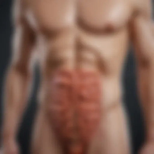 A detailed infographic illustrating the symptoms of Irritable Bowel Syndrome.