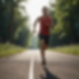 Athlete experiencing lightheadedness after running.