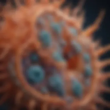 Detailed structure of lysosomes Illustration of lysosome structure