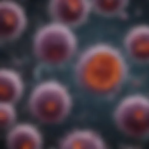 Microscopic view of pancreatic cancer cells