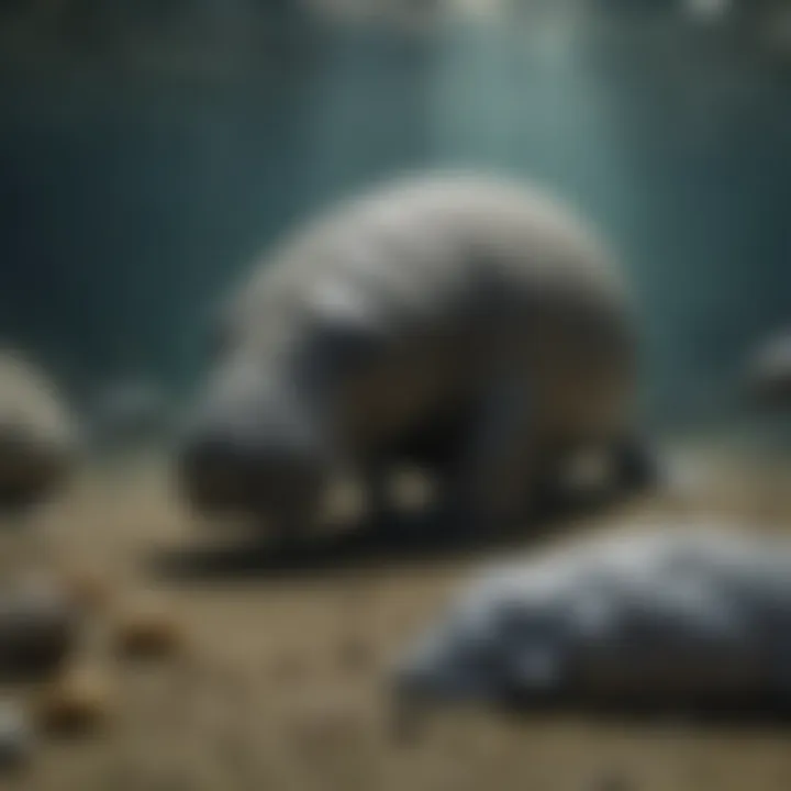 Fossil records representing the evolutionary timeline of manatees
