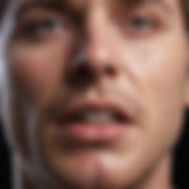 Visual representation of maxillary sinusitis symptoms