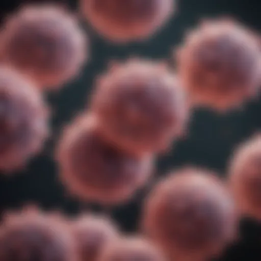 Micrometastasis showcasing clusters of cancer cells