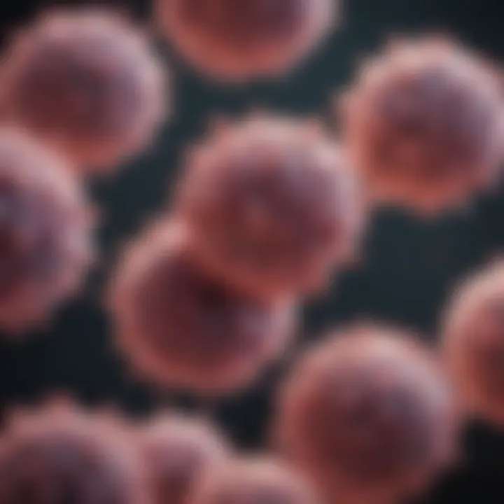 Micrometastasis showcasing clusters of cancer cells