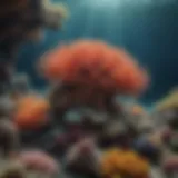Coral reef thriving with diverse marine life