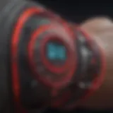 Depiction of heart rate monitoring technology