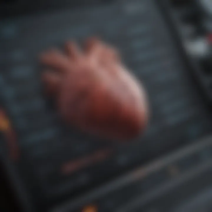 Visualization of RR intervals on a cardiac monitor