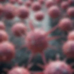 Illustration of monoclonal antibodies mechanism of action