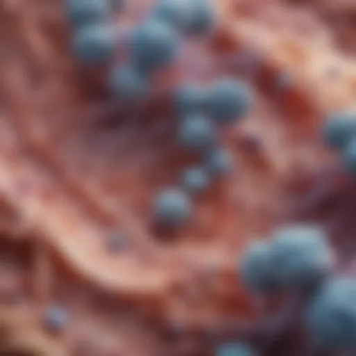 Microscopic view of cervical neoplasia cells
