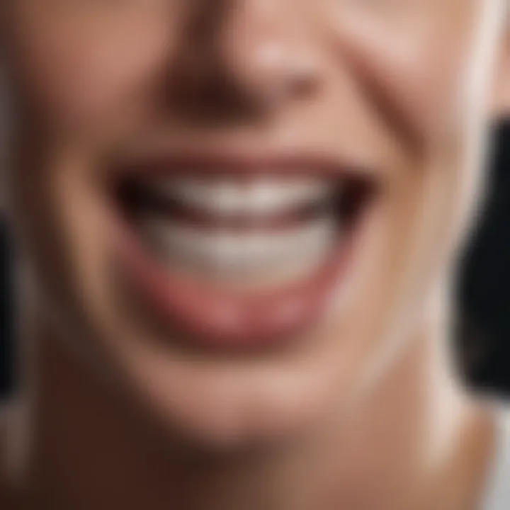 Diagram illustrating the effects of gingivitis on gums