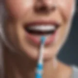 Close-up of a toothbrush designed for gum health