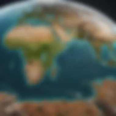 Pangaea: Late Paleozoic Landmass Arrangement Illustration of Pangaea during the late Paleozoic era, showing landmass arrangement.