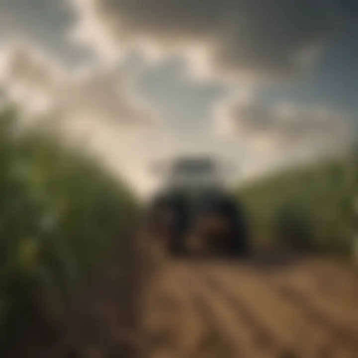 Infographic depicting environmental impacts of pesticide use in agriculture