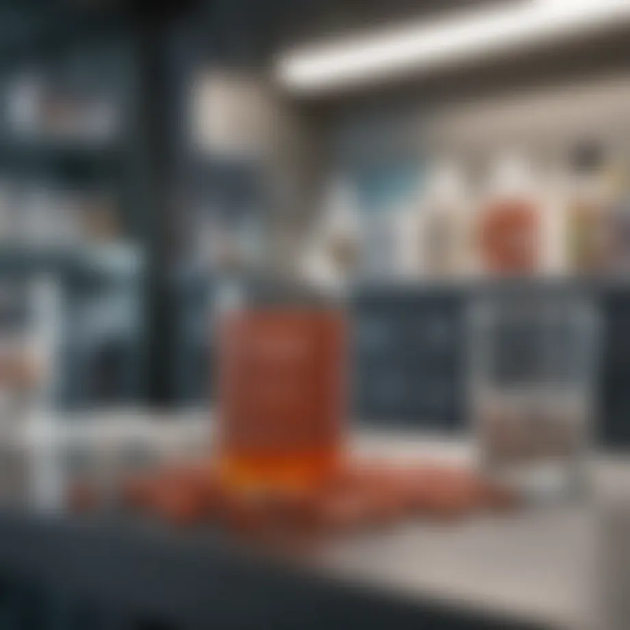 A high-tech laboratory analyzing enzymatic supplements