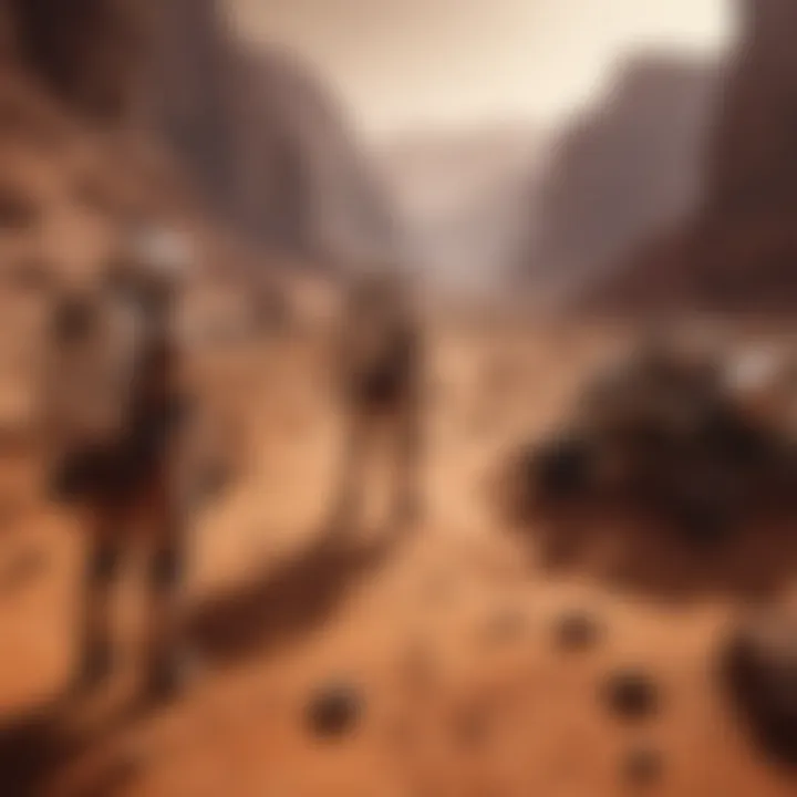 Infographic showing advanced technologies used in Mars missions