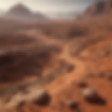 Search for Microbial Life on Mars Visual representation of the search for microbial life on Mars