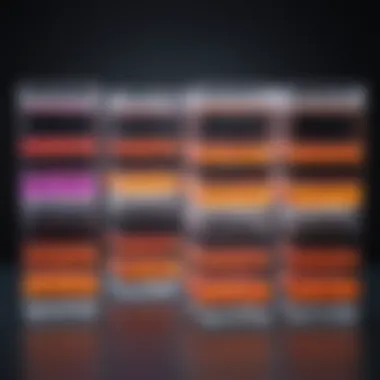 Visual representation of gel types used in electrophoresis