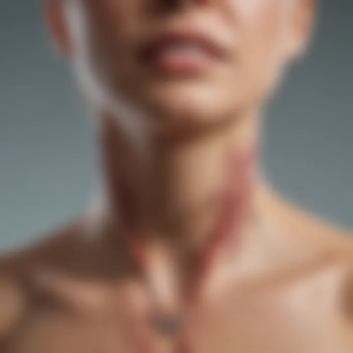 Infographic showing risk factors for thyroid cancer lymph node spread