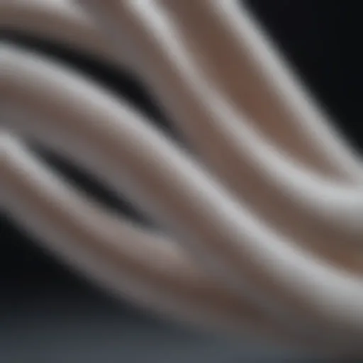 Close-up view of silastic tubing showcasing its flexibility and durability