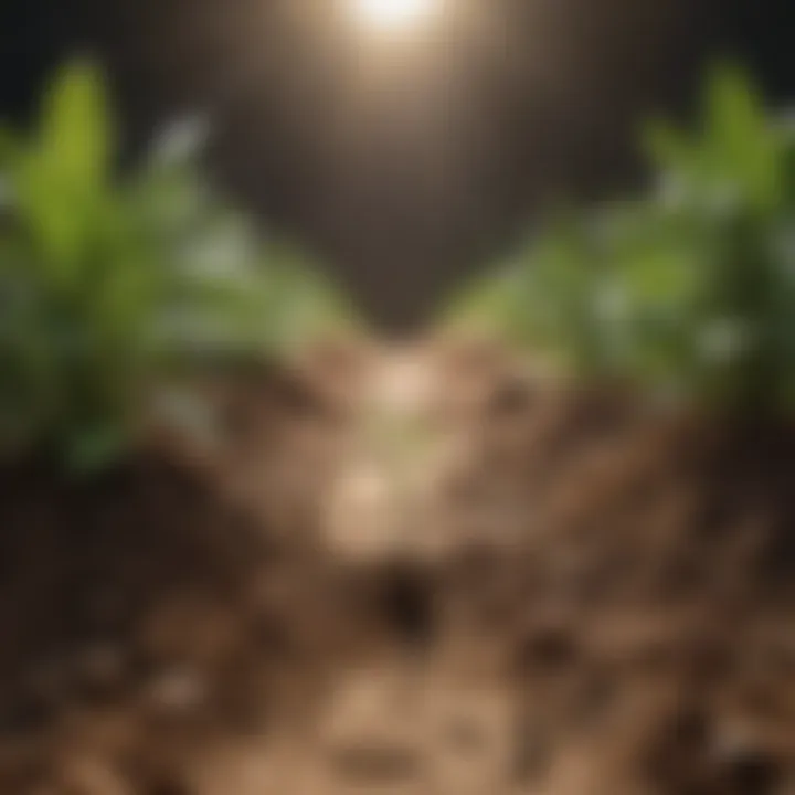 Graph depicting the relationship between soil health and crop yield