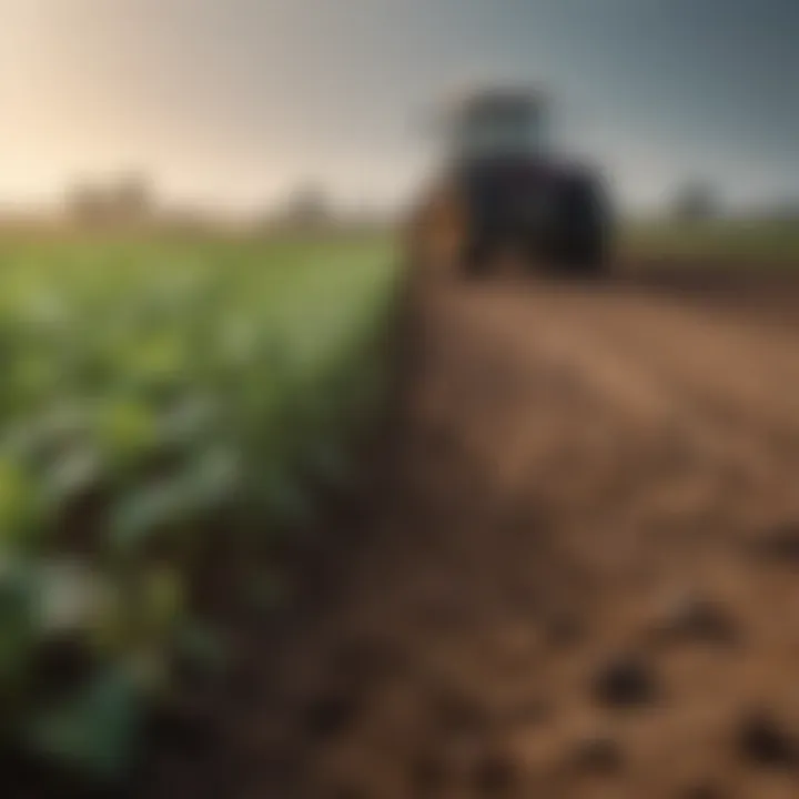 Diagram illustrating sustainable agricultural practices