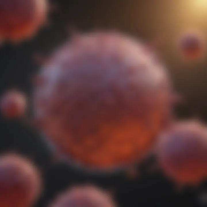 Graphic representation of B cell non-Hodgkin lymphoma survival rates over time