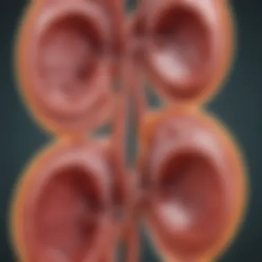 An illustrative diagram showing the stages of chronic kidney disease