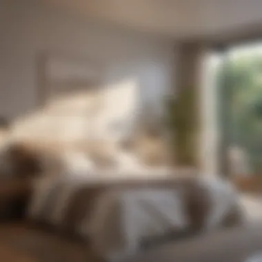 The Role of Natural Light in Promoting Sleep A serene bedroom illuminated by soft natural light, showcasing the importance of natural light for restful sleep.