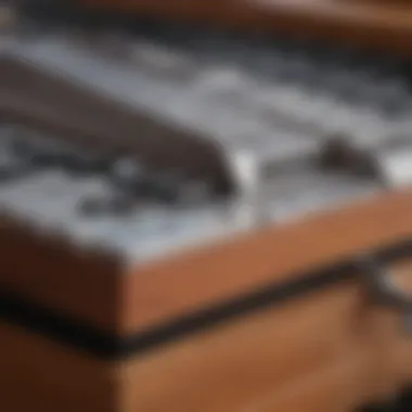 Close-up of Hammond organ keys and drawbars