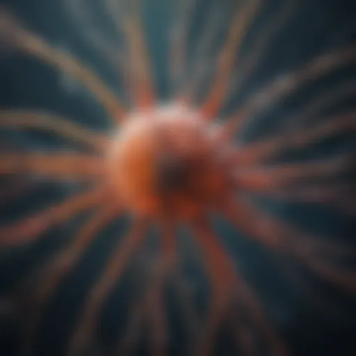 Diagram illustrating the effects of multiple sclerosis on neural pathways.