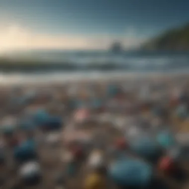 Plastic Pollution in Oceans A visual representation of plastic pollution in marine environments