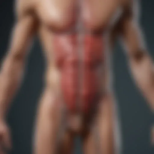 Illustration of cardiovascular system responding to exercise