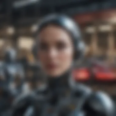 AI Applications Across Industries A collage showcasing AI applications across various industries in Russia