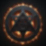 A mystical symbol representing black magic practices