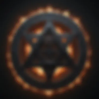 A mystical symbol representing black magic practices