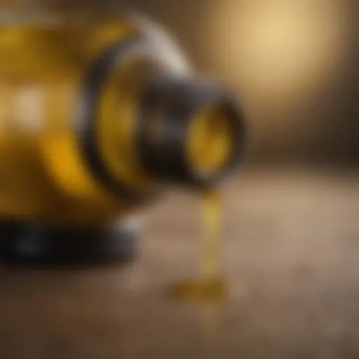A bottle of premium olive oil highlighting its rich golden color