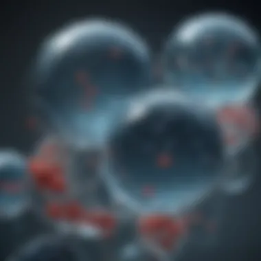 Molecular Structure of Water Cells Diagram illustrating the molecular structure of water cells