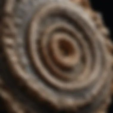 A rare fossil specimen displaying intricate details