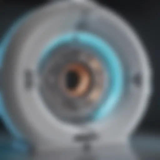 Illustration of tomotherapy technology showcasing CT imaging integration