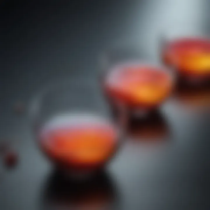 Chart showing emerging trends in the study of tracing dyes