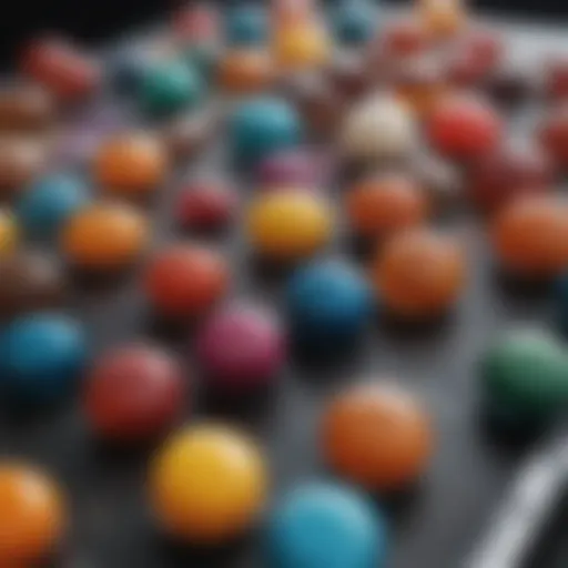 Visual representation of various tracing dyes used in scientific research