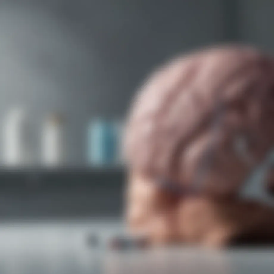 Depiction of various neurological treatment tools and methods