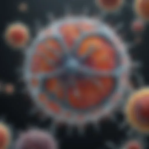 Detailed diagram of bacterial cell structure highlighting key components involved in infection mechanisms
