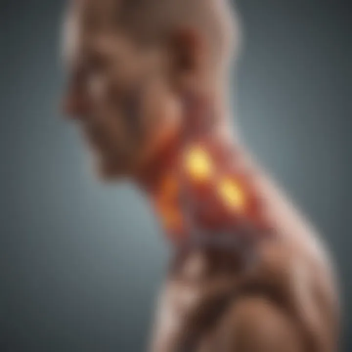 Diagram depicting biochemical changes in arthritis progression