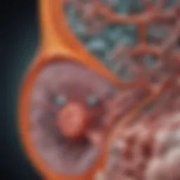 Detailed diagram illustrating the biological mechanisms of chronic kidney disease.
