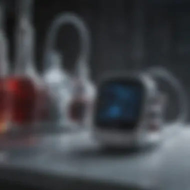 Clinical Health Monitoring Technologies Clinical setting featuring health monitoring equipment
