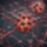 Bilirubin molecule structure illustration